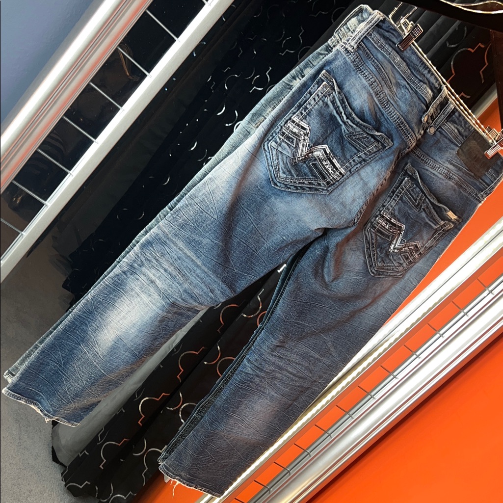 Rugged Refinement: Salvage Mayhem Straight Leg Designer Denim